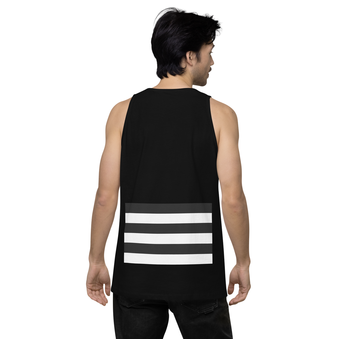 IM STRAIGHT- WHITE-Men’s premium tank top