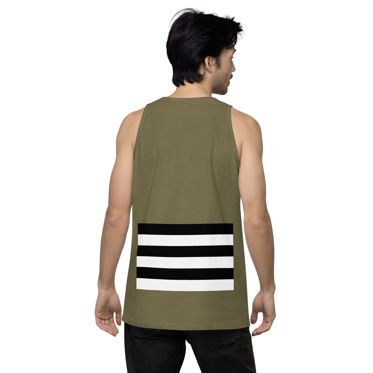 IM STRAIGHT- WHITE-Men’s premium tank top