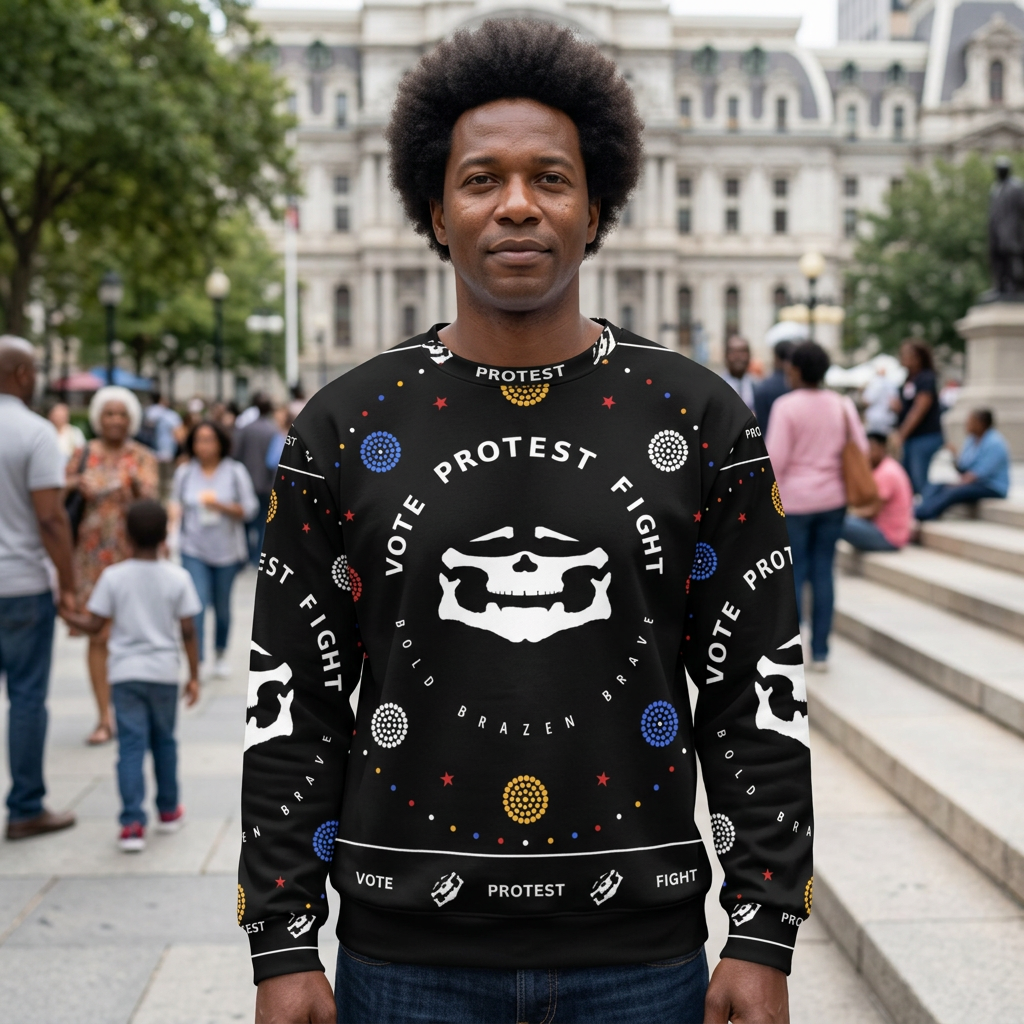 Vote Protest Fight Black Political Sweatshirt
