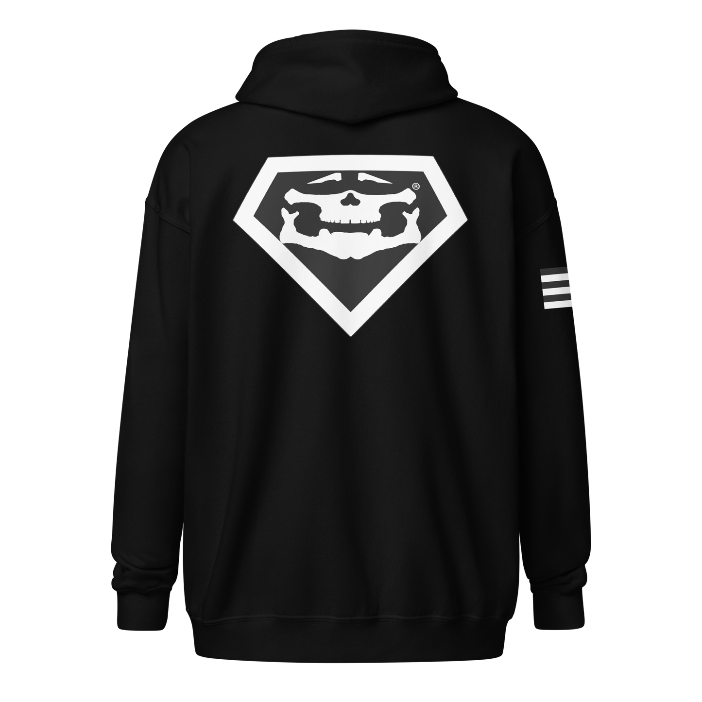 BBBAPB SUPERHERO- WHITE- Unisex heavy blend zip hoodie