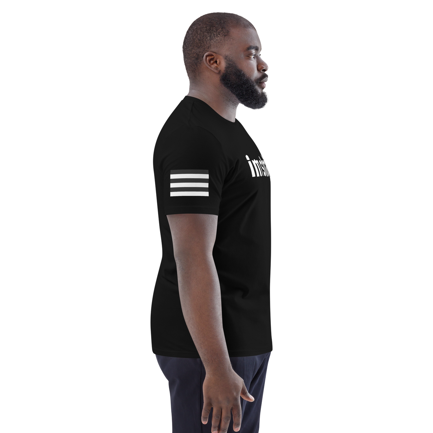 IM STRAIGHT- WHITE- POLITICAL BRAND- Unisex organic cotton t-shirt