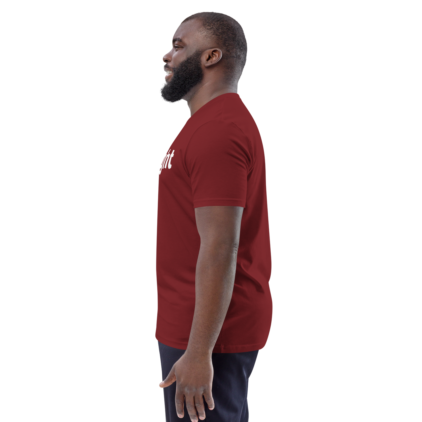 IM STRAIGHT- WHITE- POLITICAL BRAND- Unisex organic cotton t-shirt