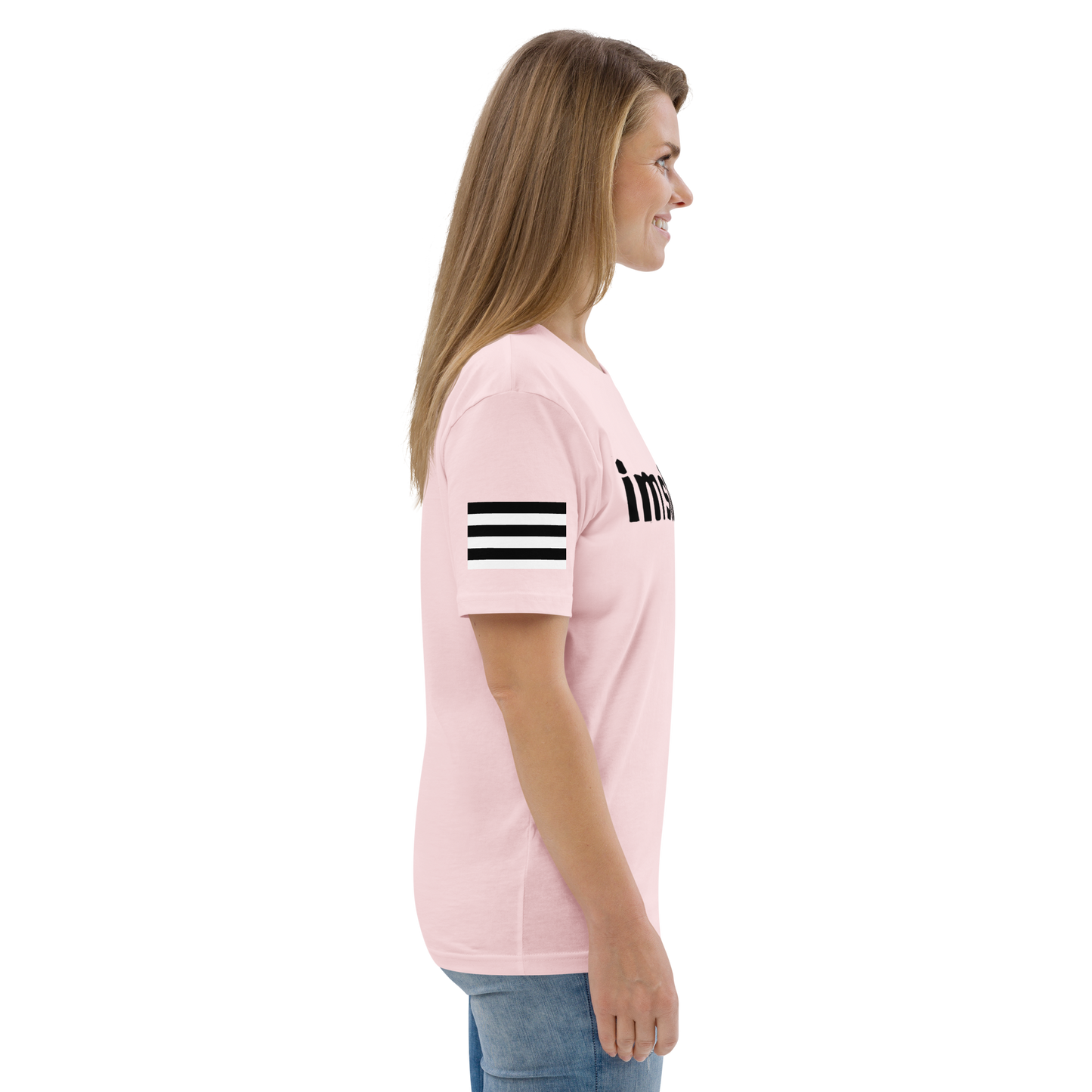IM STRAIGHT- BLACK- POLITICAL BRAND- Unisex organic cotton t-shirt