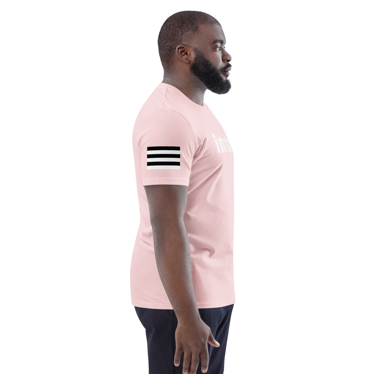 IM STRAIGHT- WHITE- POLITICAL BRAND- Unisex organic cotton t-shirt