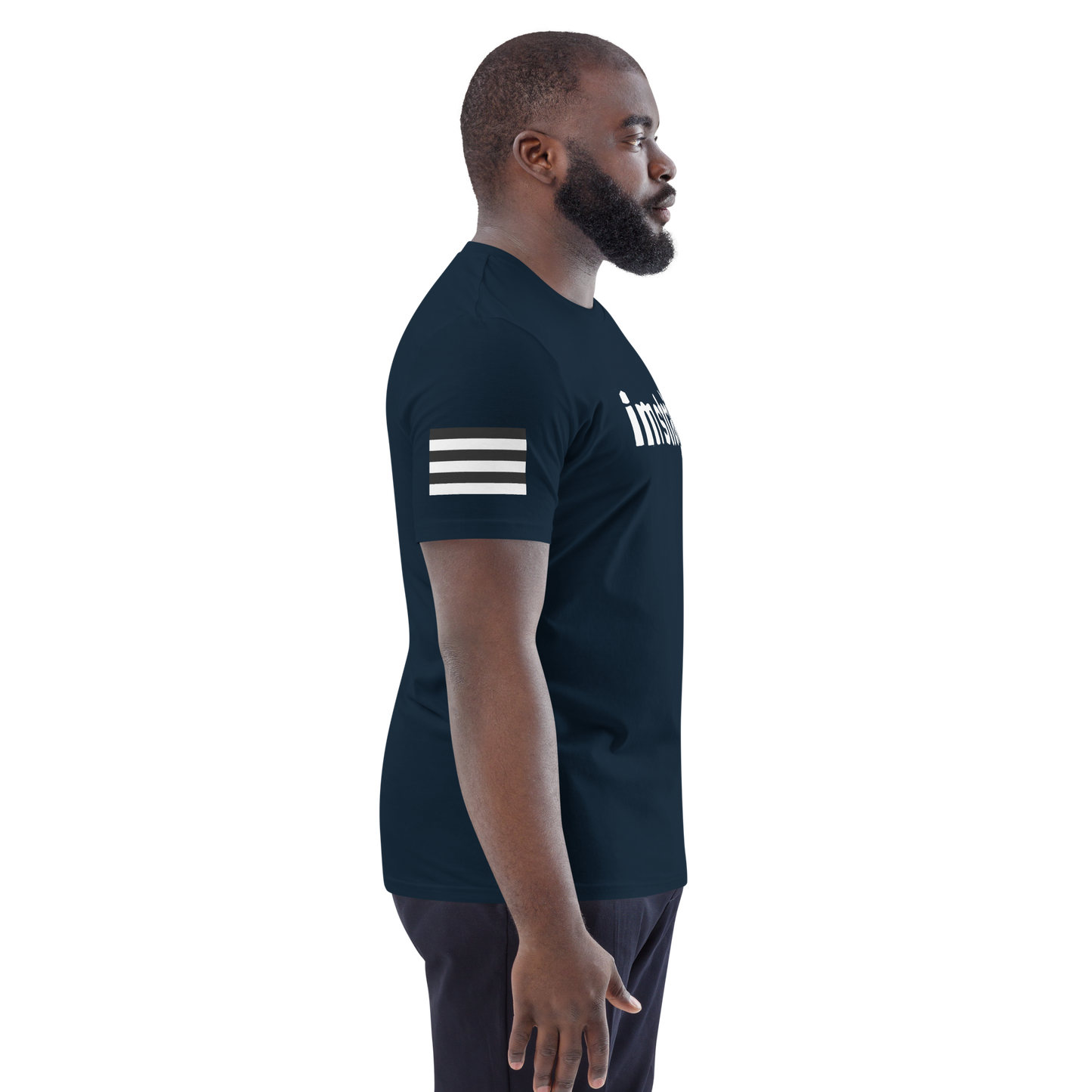 IM STRAIGHT- WHITE- POLITICAL BRAND- Unisex organic cotton t-shirt