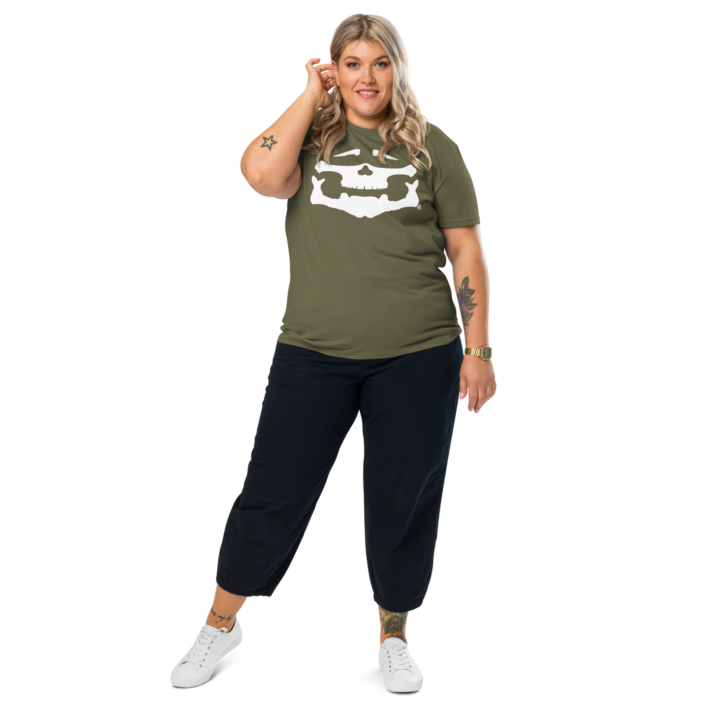BBBAPB FACE WHITE- POLITICAL BRAND-Unisex organic cotton t-shirt