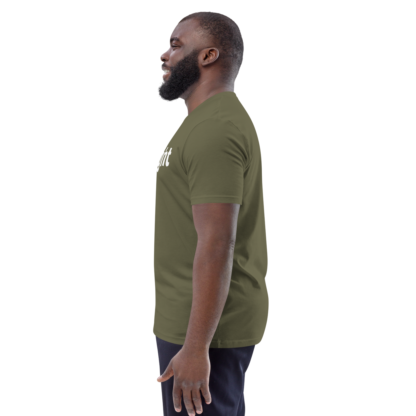 IM STRAIGHT- WHITE- POLITICAL BRAND- Unisex organic cotton t-shirt