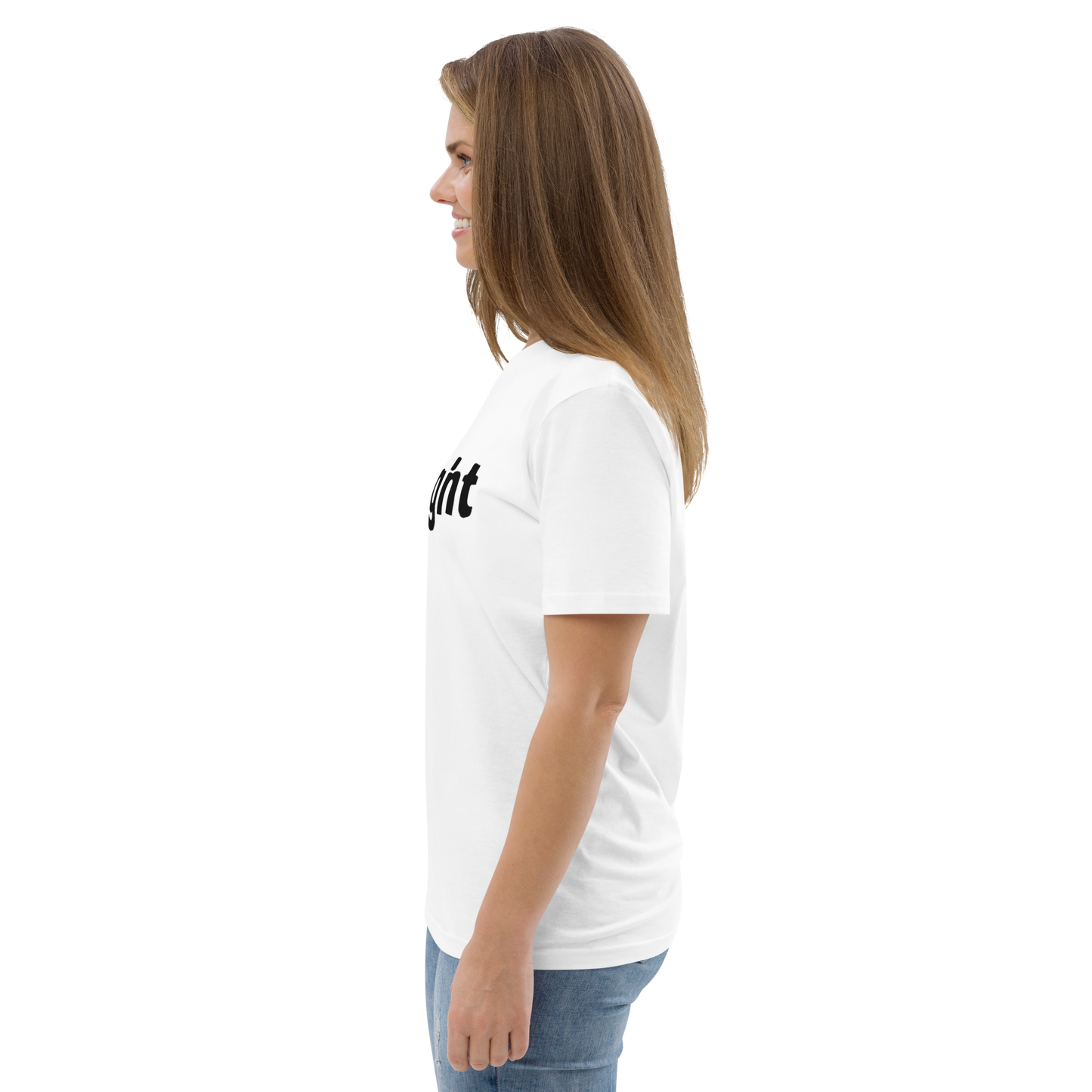 IM STRAIGHT- BLACK- POLITICAL BRAND- Unisex organic cotton t-shirt