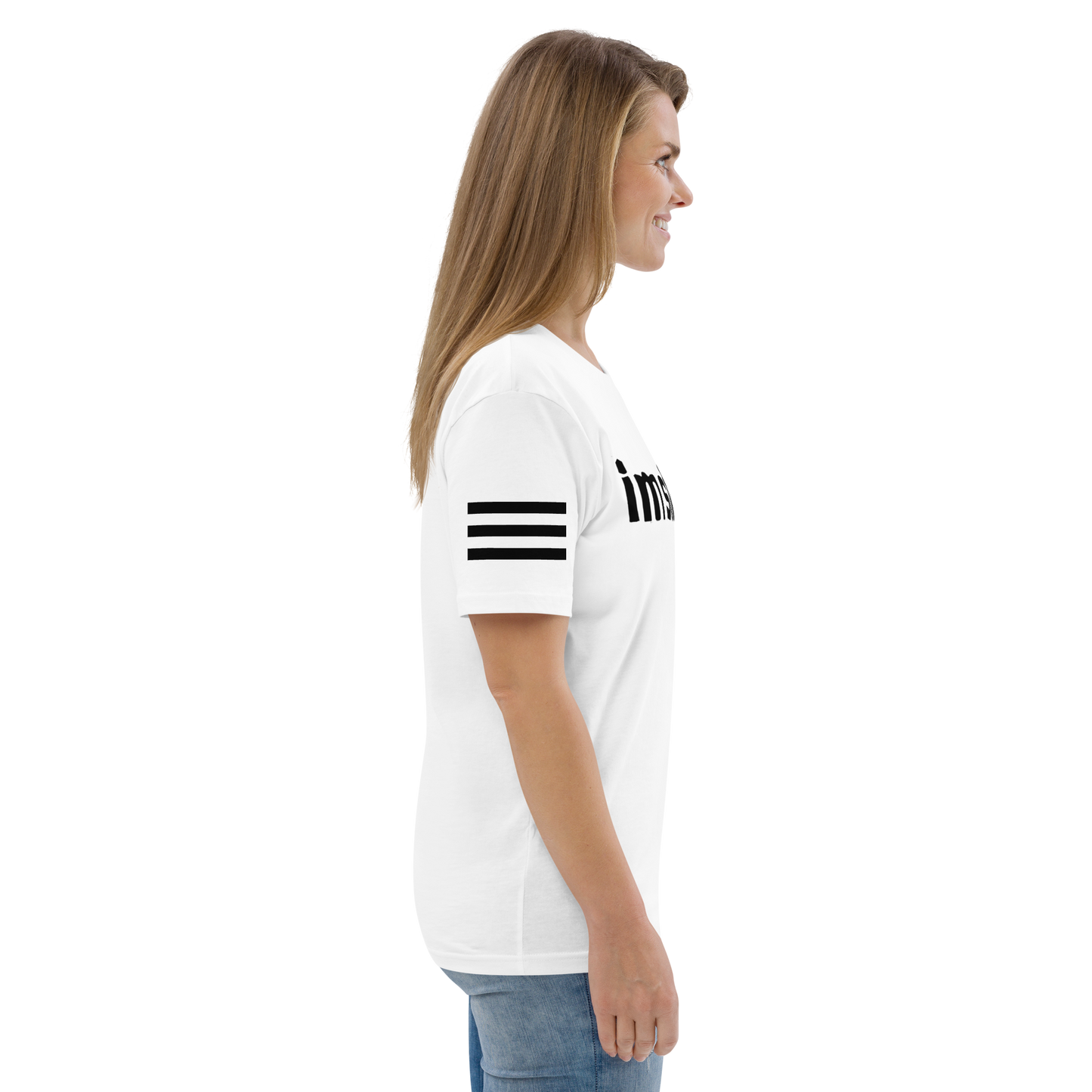 IM STRAIGHT- BLACK- POLITICAL BRAND- Unisex organic cotton t-shirt