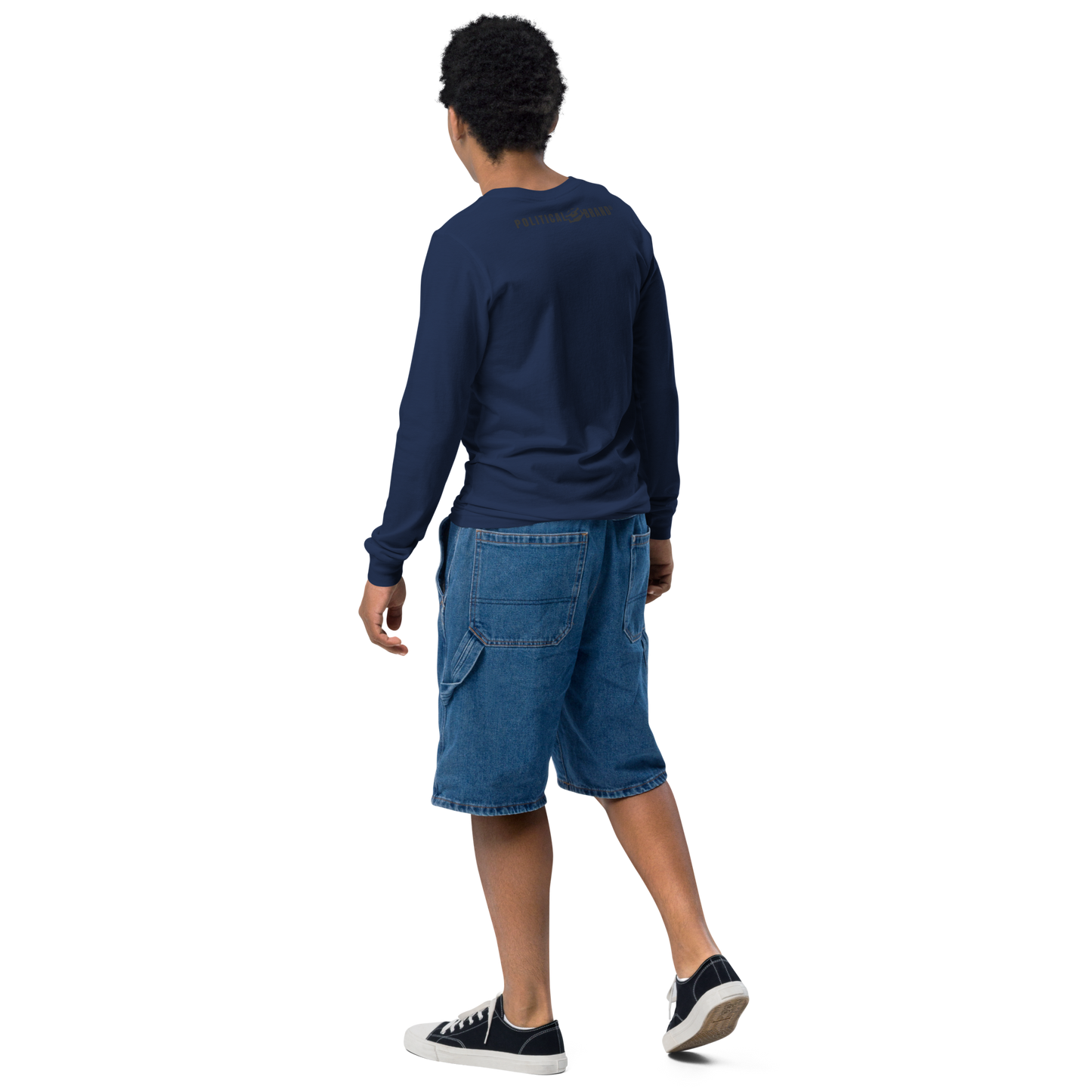 BBBAPB SUPERHERO- BLACK- Youth long sleeve tee