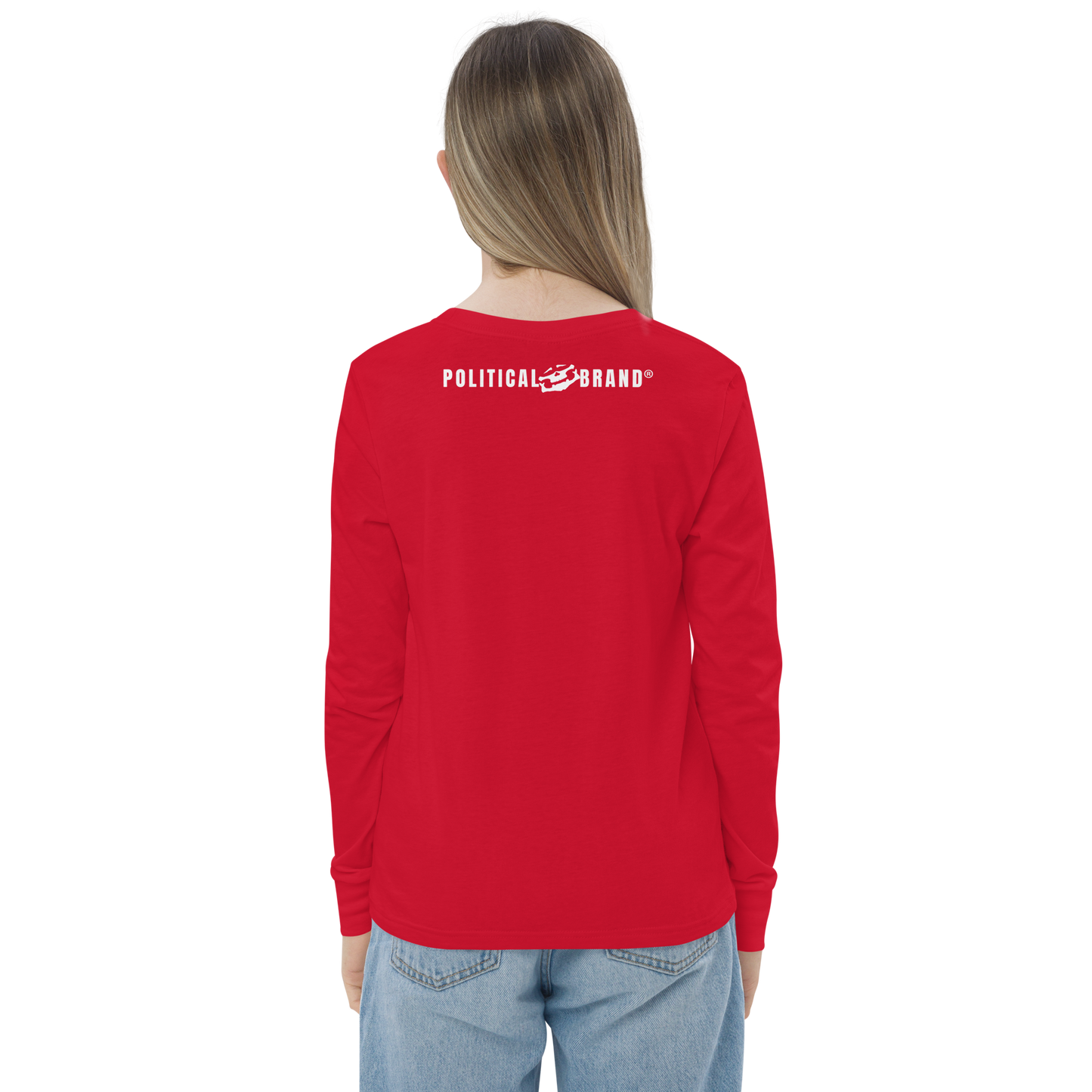BBBAPB SUPERHERO- WHITE- Youth long sleeve tee