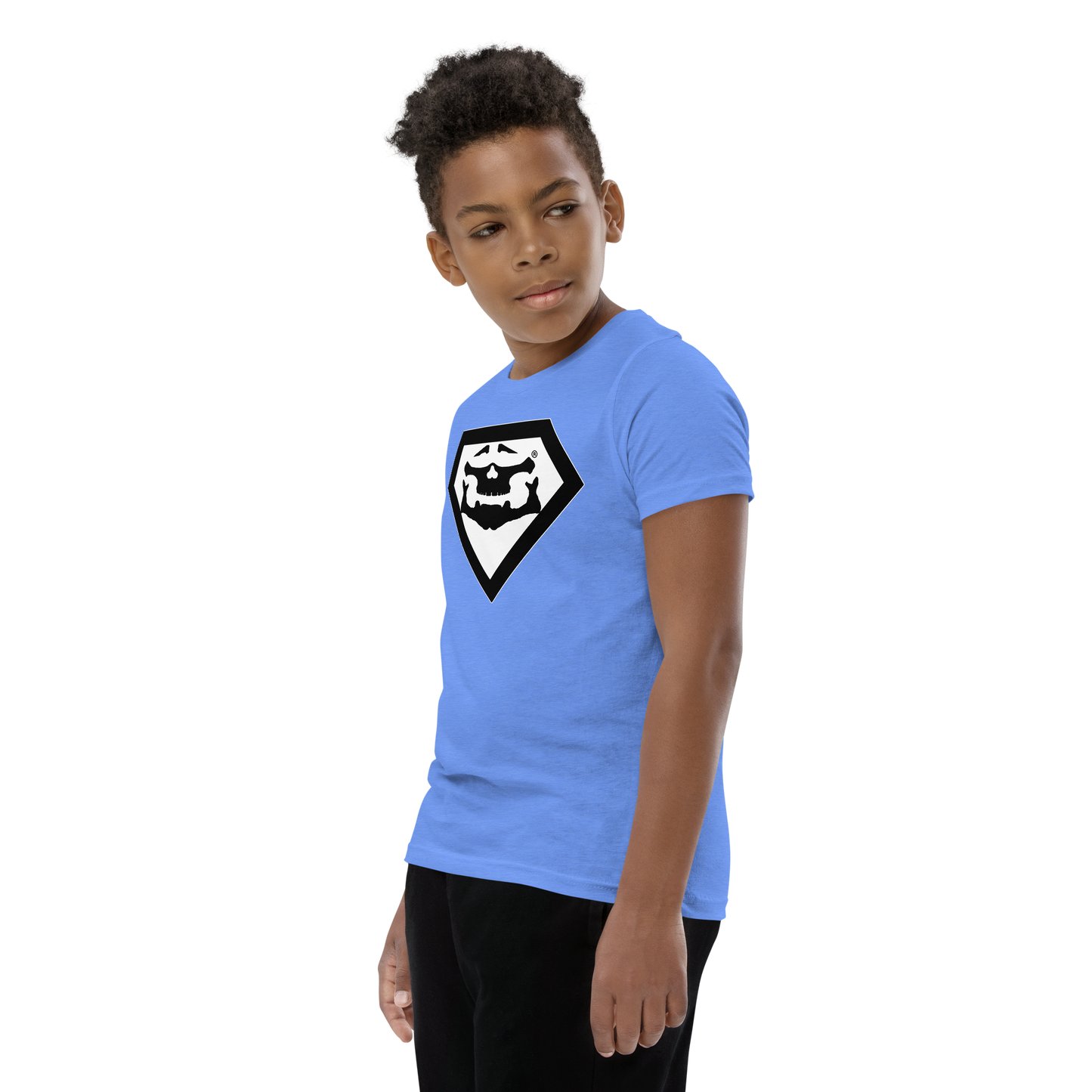 BBBAPB SUPERHERO- BLACK- Youth Short Sleeve T-Shirt