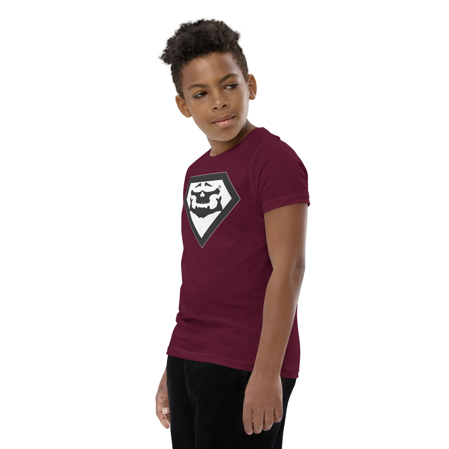 BBBAPB SUPERHERO- BLACK- Youth Short Sleeve T-Shirt