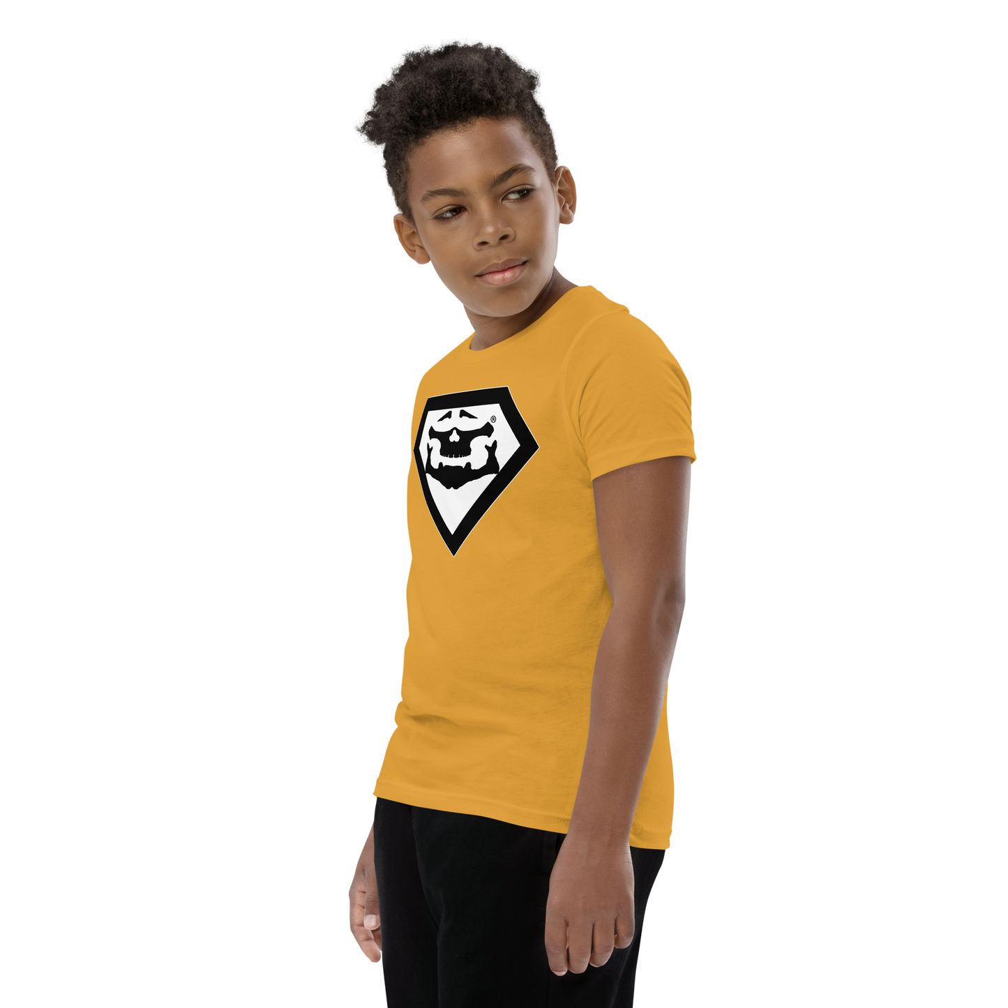 BBBAPB SUPERHERO- BLACK- Youth Short Sleeve T-Shirt