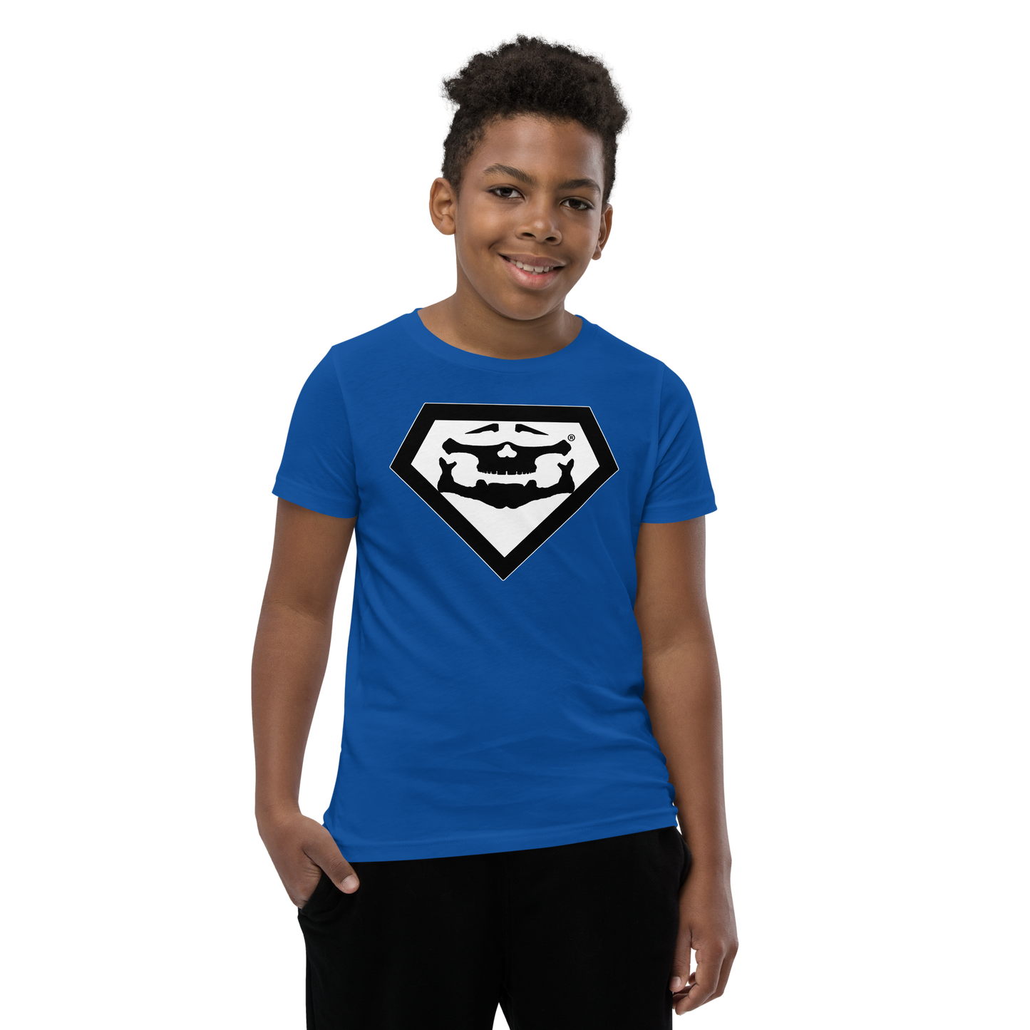 BBBAPB SUPERHERO- BLACK- Youth Short Sleeve T-Shirt
