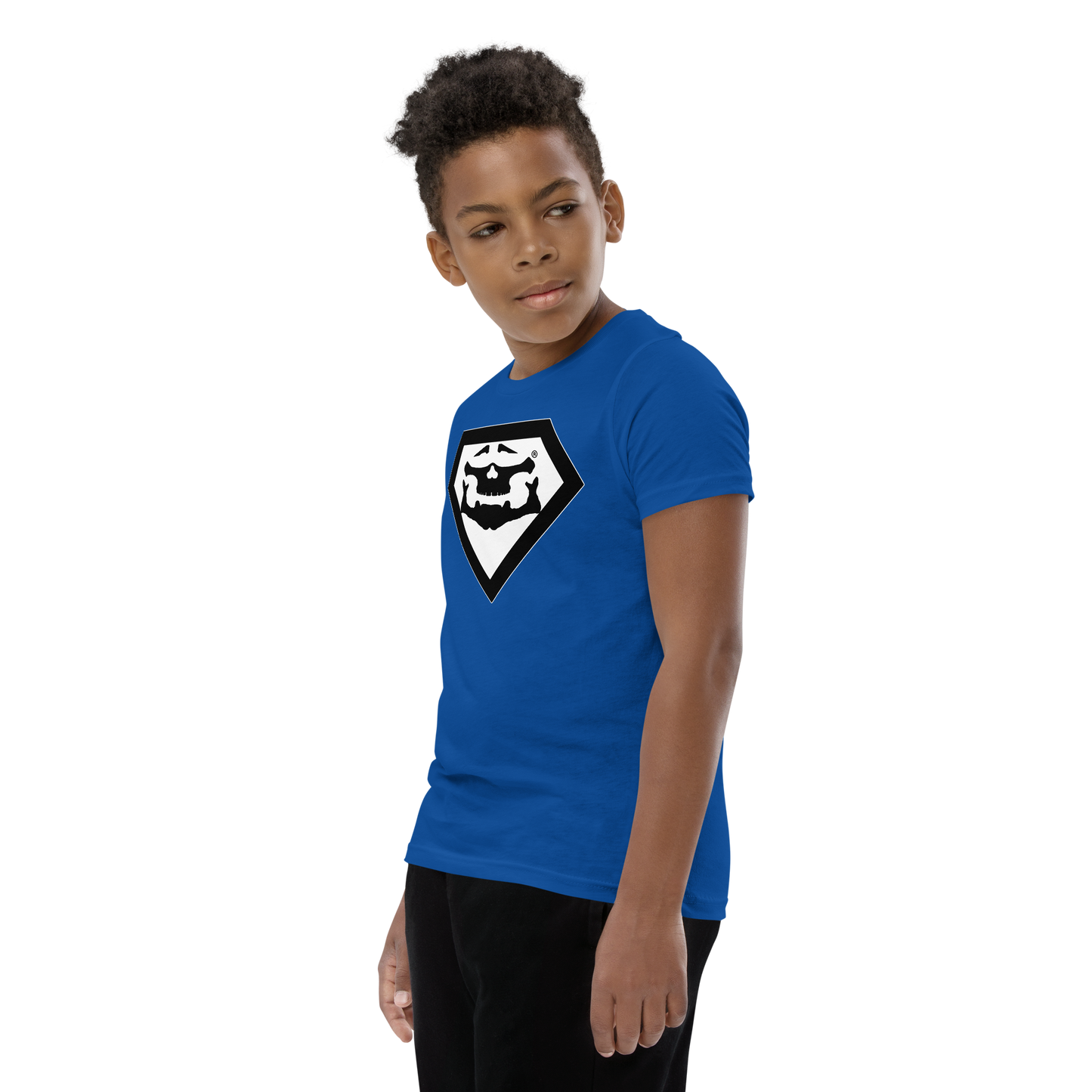 BBBAPB SUPERHERO- BLACK- Youth Short Sleeve T-Shirt
