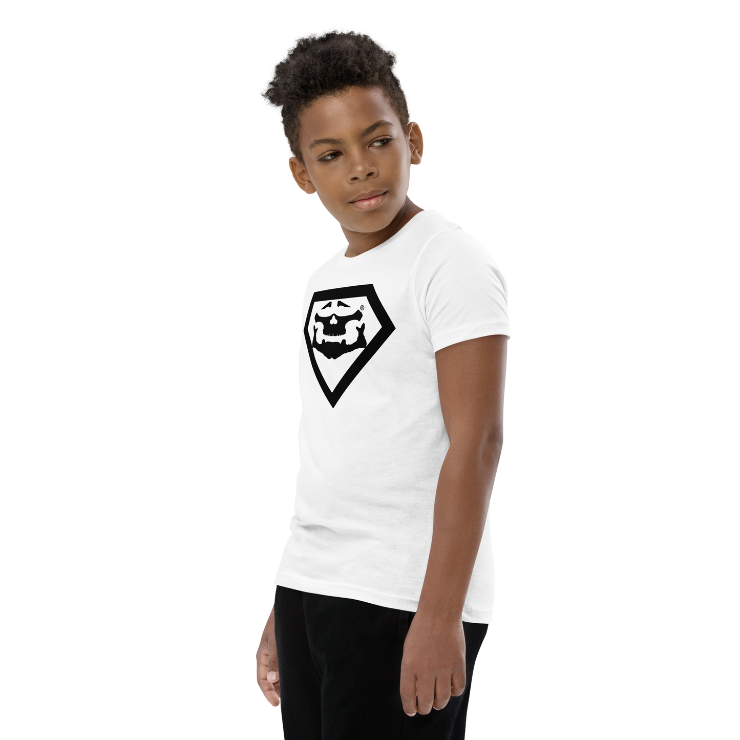 BBBAPB SUPERHERO- BLACK- Youth Short Sleeve T-Shirt