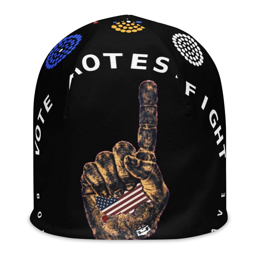 America First Black Beanie