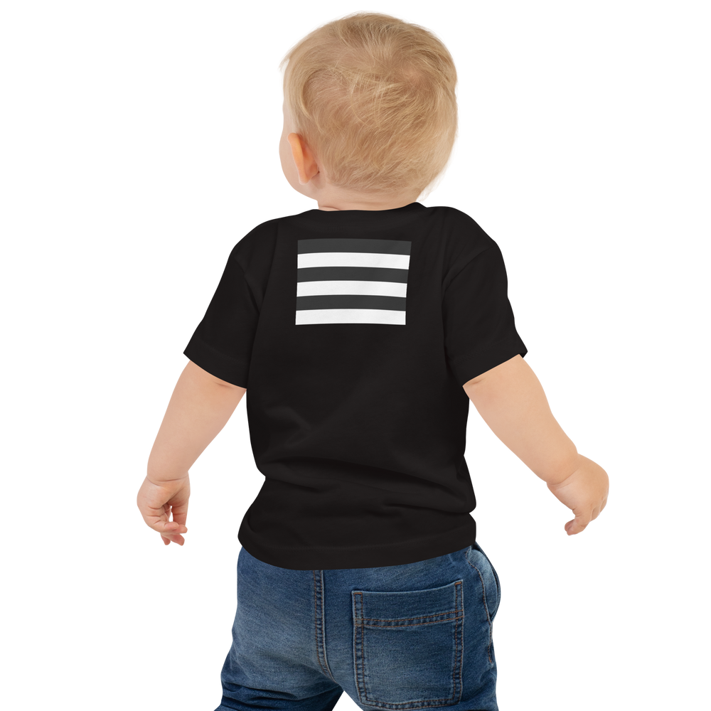 Baby Jersey T-Shirt, White — 'I'm Straight' Political Statement Tee