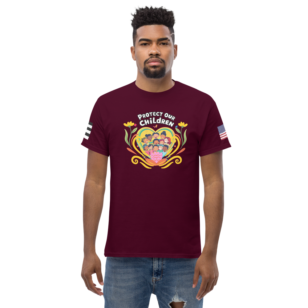 Unisex Classic T-Shirt — "Protect Our Children" Political Statement Tee