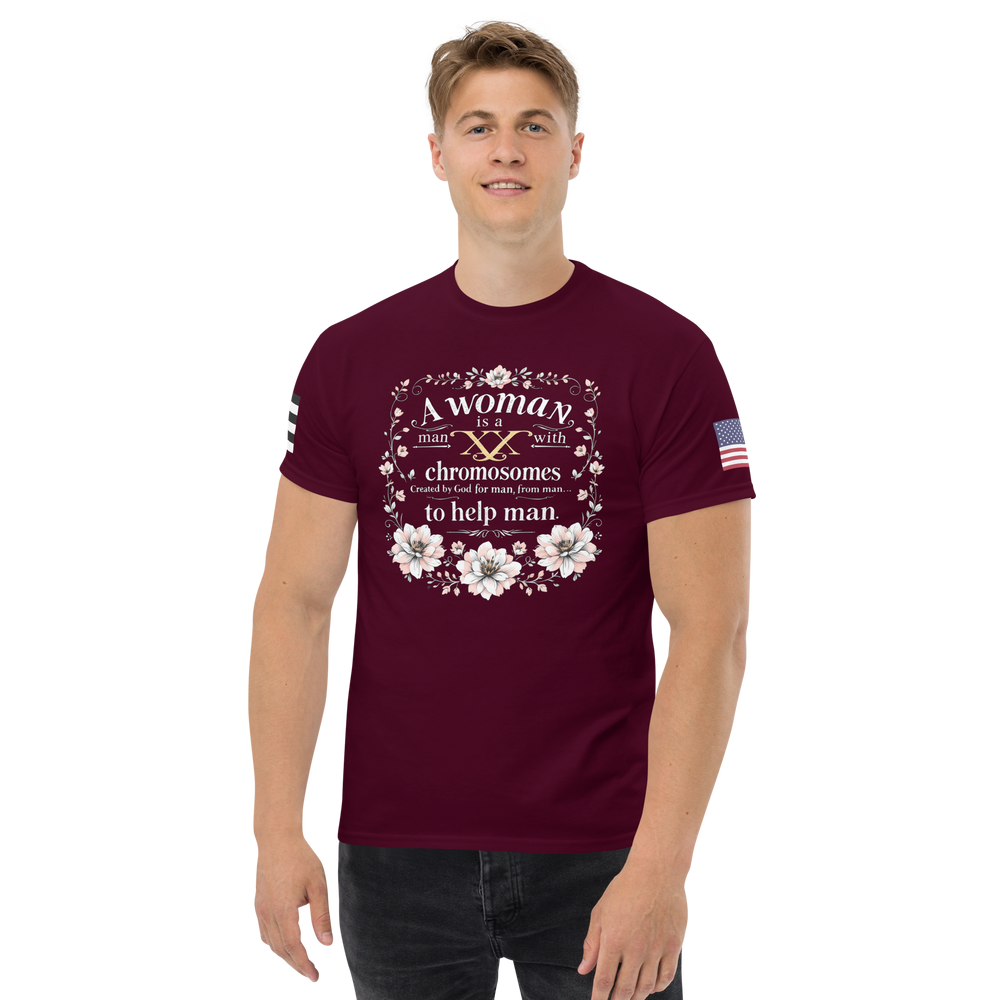 Unisex Classic T-Shirt — "What Is A Woman" Political Statement Tee, Design 2