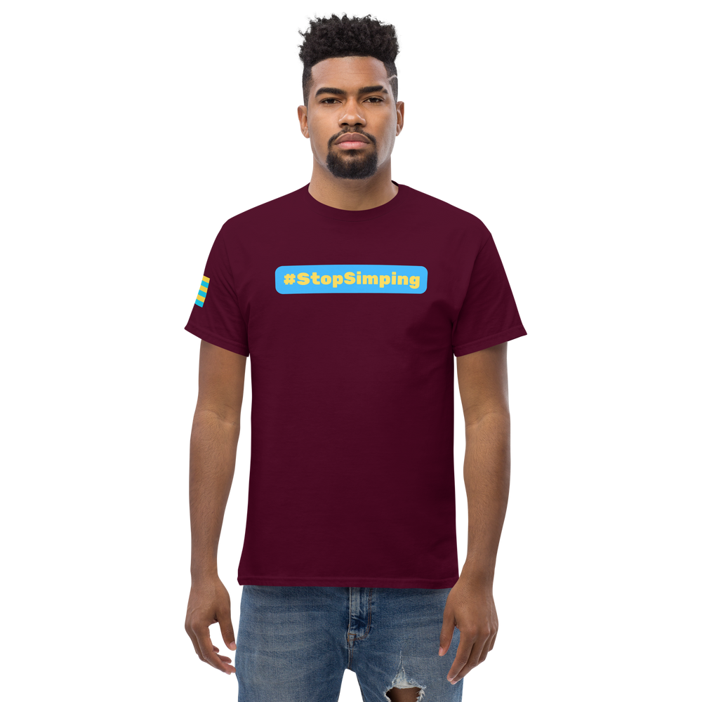 Unisex Classic T-Shirt — #StopSimping Banner Political Statement Tee