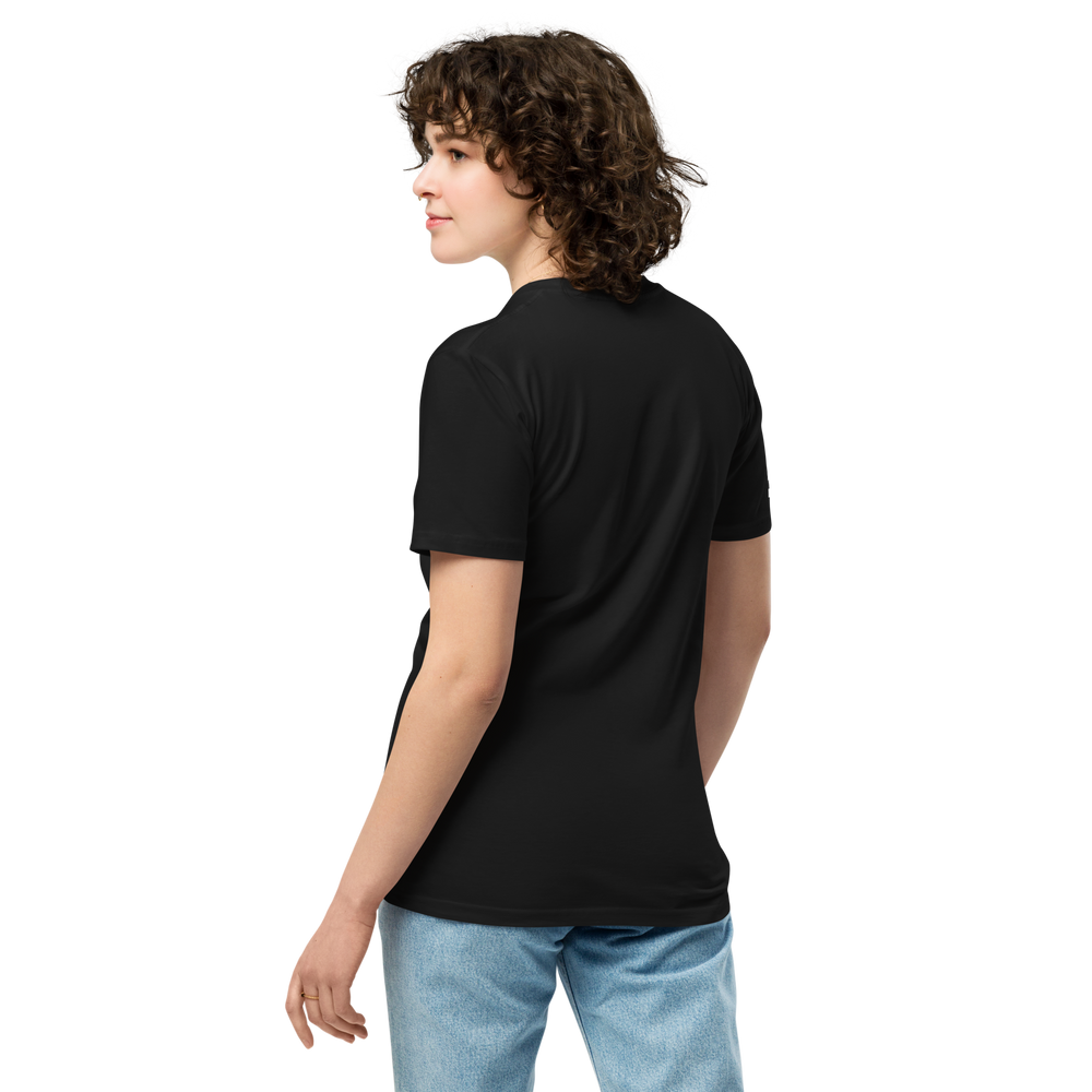 Unisex Premium T-Shirt, White — 'I'm Straight' Political Statement Tee