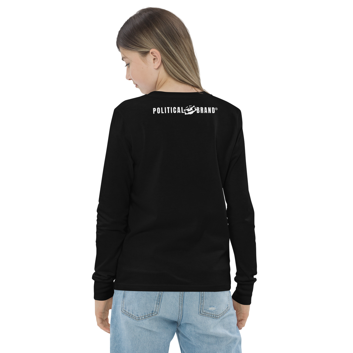 BBBAPB SUPERHERO- WHITE- Youth long sleeve tee