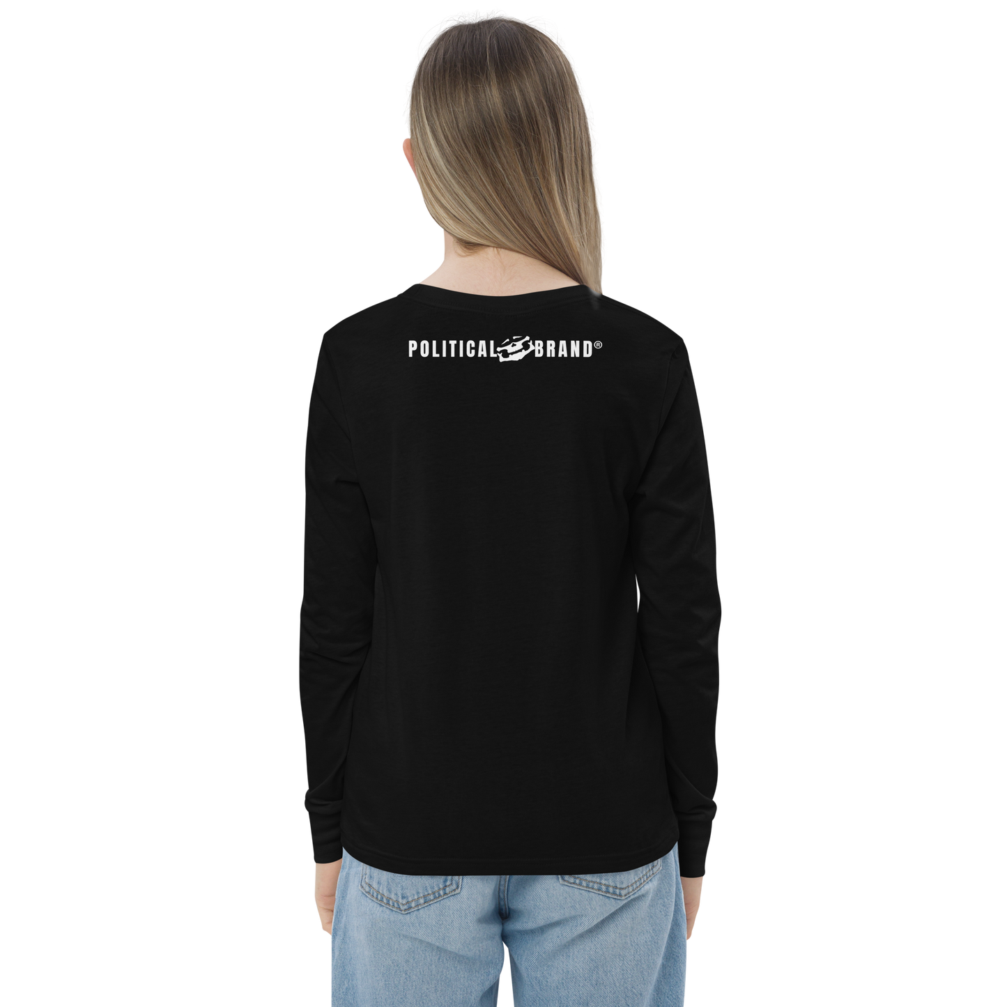 BBBAPB SUPERHERO- WHITE- Youth long sleeve tee