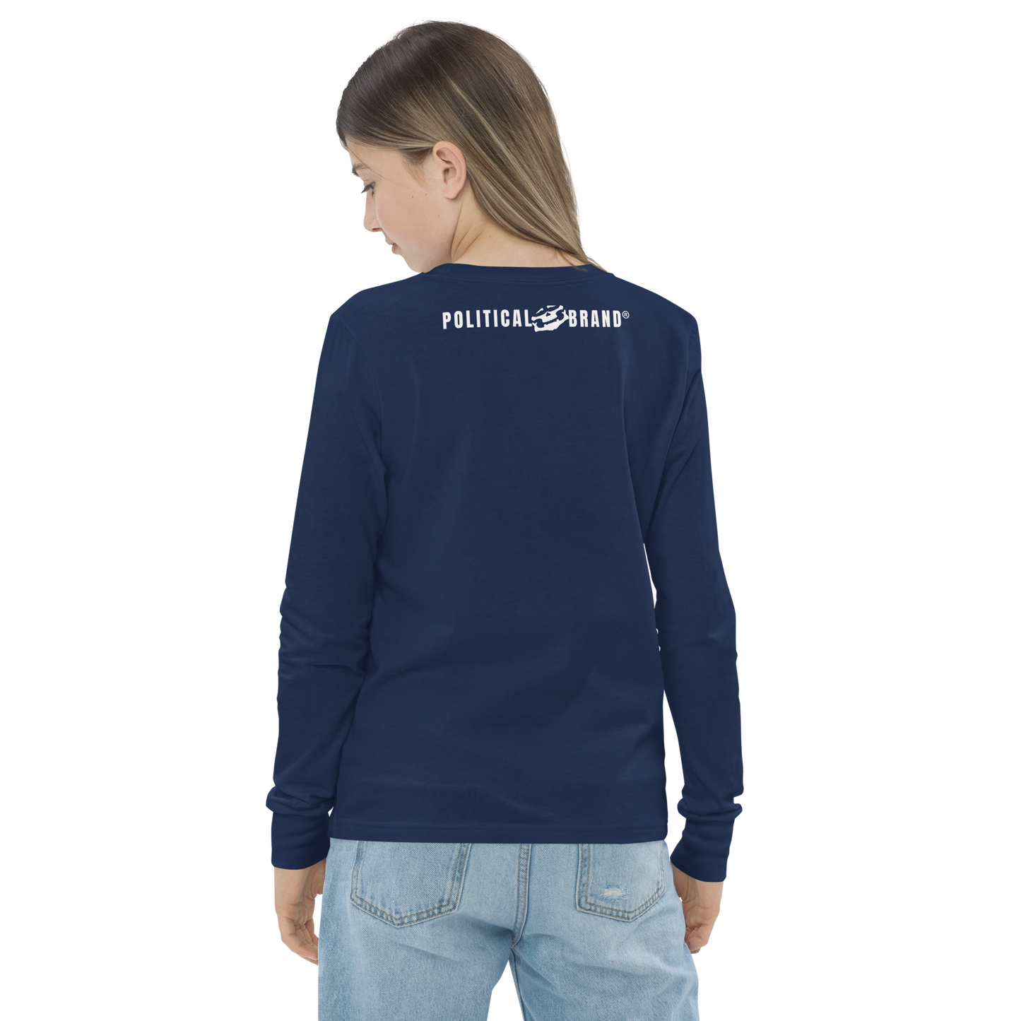 BBBAPB SUPERHERO- WHITE- Youth long sleeve tee