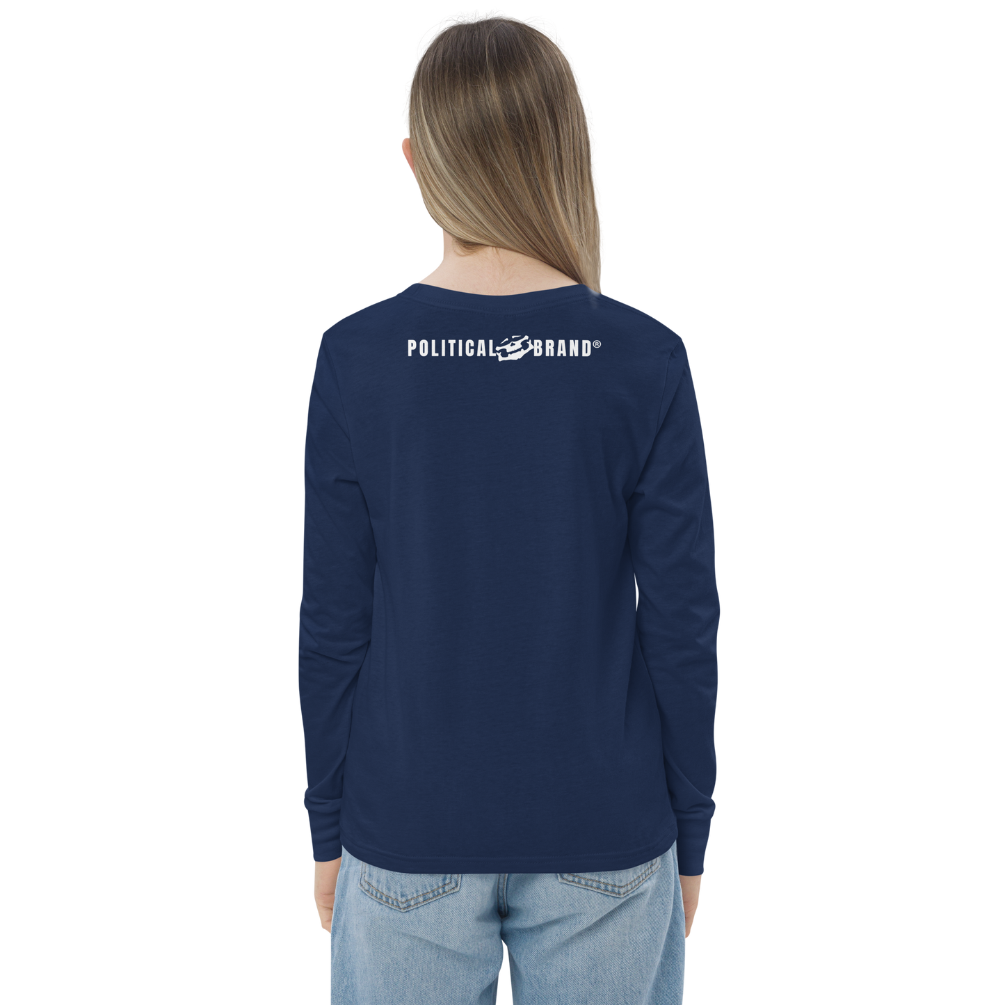 BBBAPB SUPERHERO- WHITE- Youth long sleeve tee