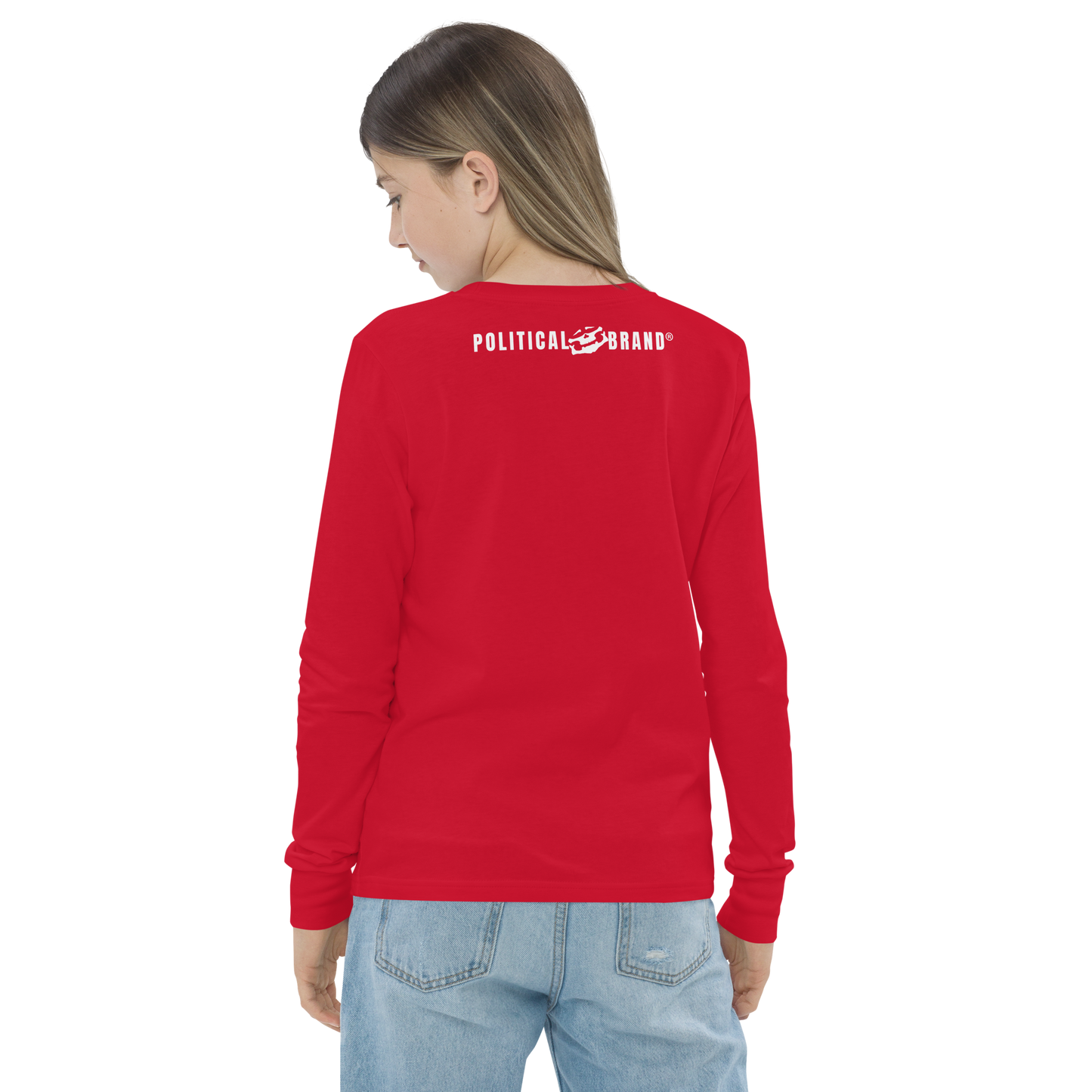 BBBAPB SUPERHERO- WHITE- Youth long sleeve tee