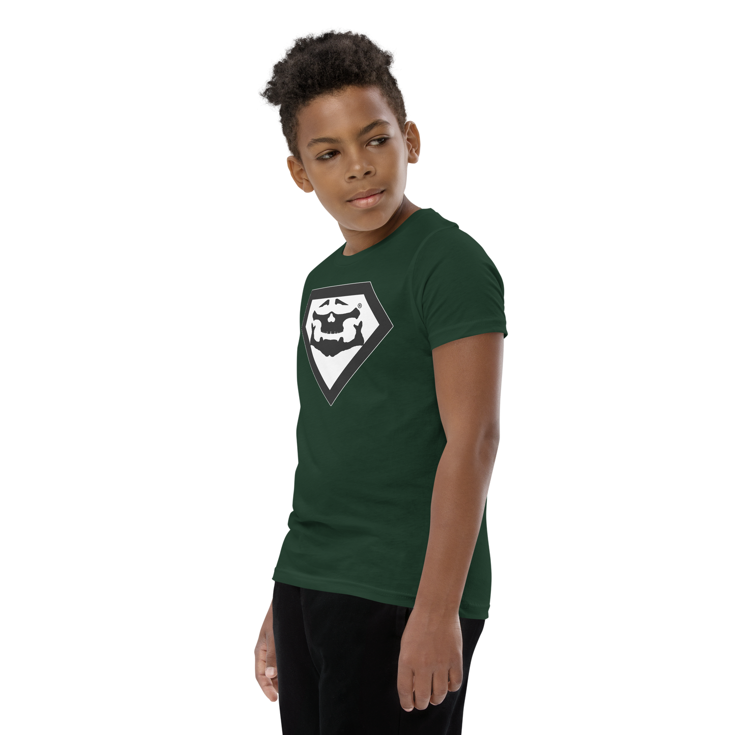 BBBAPB SUPERHERO- BLACK- Youth Short Sleeve T-Shirt