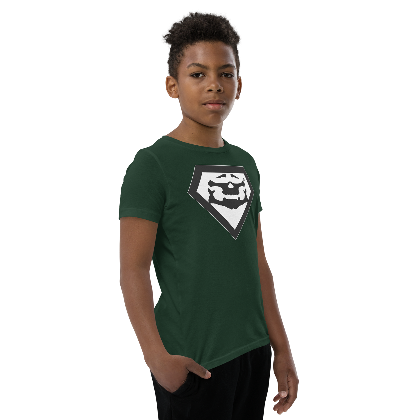 BBBAPB SUPERHERO- BLACK- Youth Short Sleeve T-Shirt