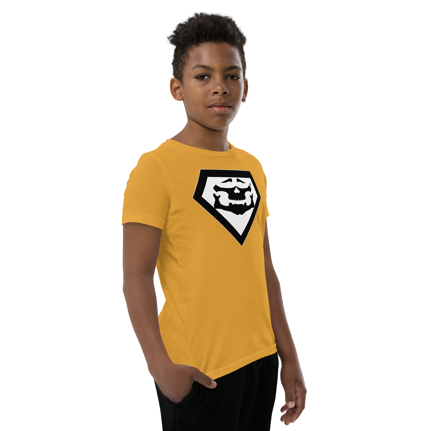 BBBAPB SUPERHERO- BLACK- Youth Short Sleeve T-Shirt