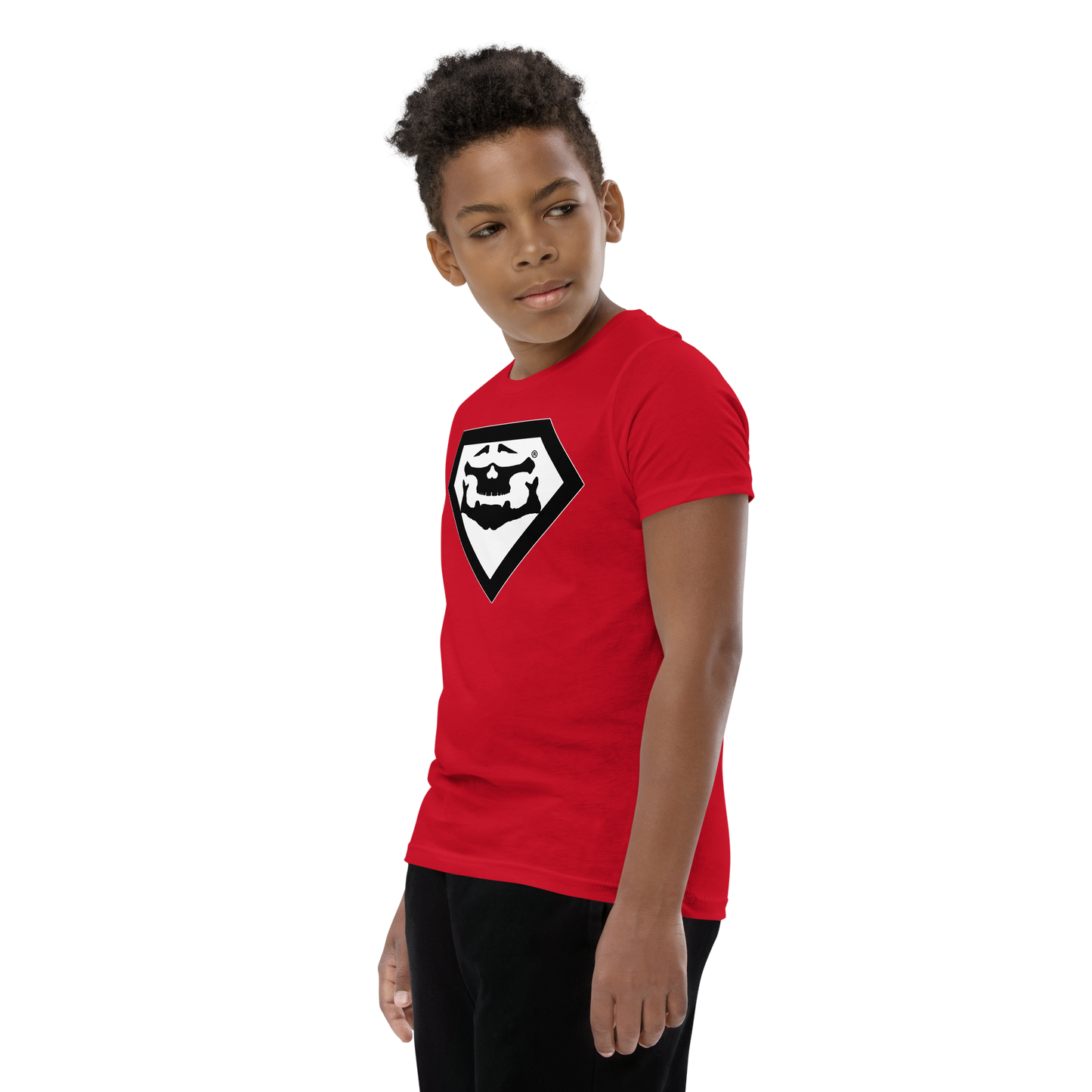 BBBAPB SUPERHERO- BLACK- Youth Short Sleeve T-Shirt